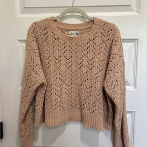 American Eagle Outfitters Women's Tan Knit Sweater
